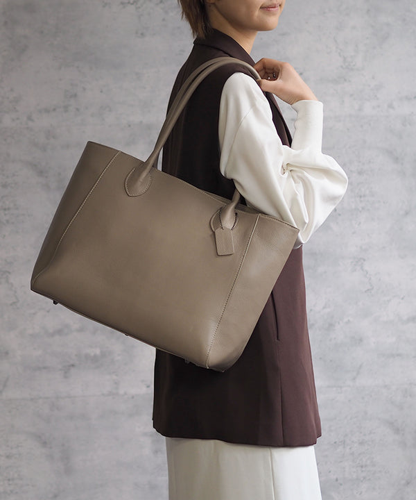 レザーA4すっぽりシンプルトートバッグ 18-1182